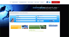 Desktop Screenshot of cairnsdiveadventures.tourstogo.com.au